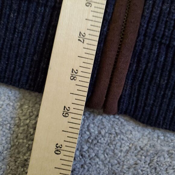 LL Bean sweater Mens Extra Large Blue Vest 100% Merino Wool Lambswool Waterfowl - Picture 10 of 10